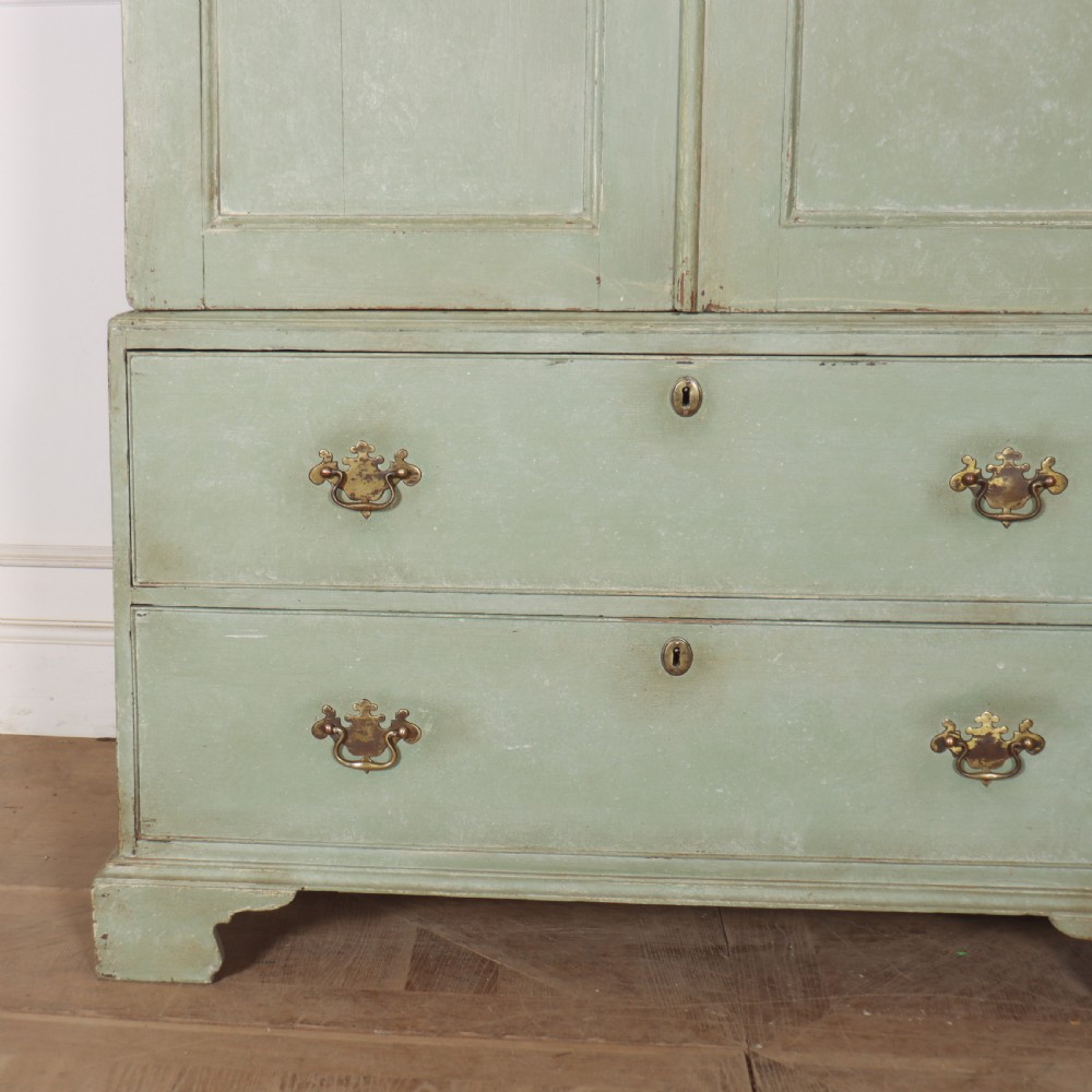 English Painted Linen Cupboard View V