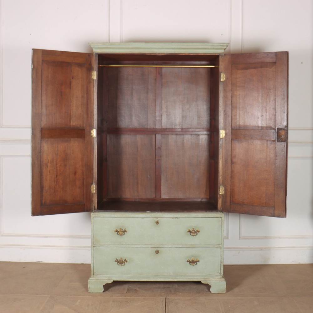 English Painted Linen Cupboard View VIII