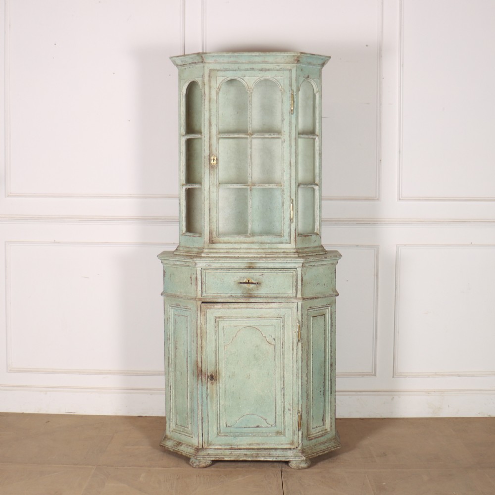 18th Century Painted Dutch Display Cabinet