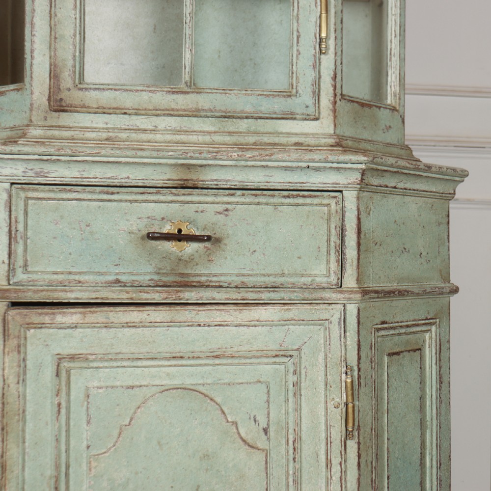 18th Century Painted Dutch Display Cabinet View II