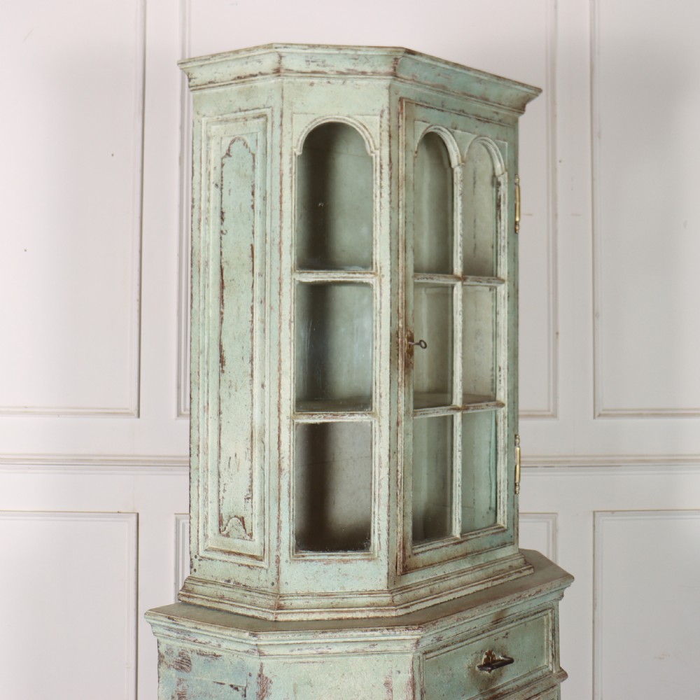 18th Century Painted Dutch Display Cabinet View XIII