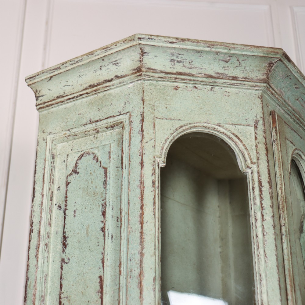 18th Century Painted Dutch Display Cabinet View XIV