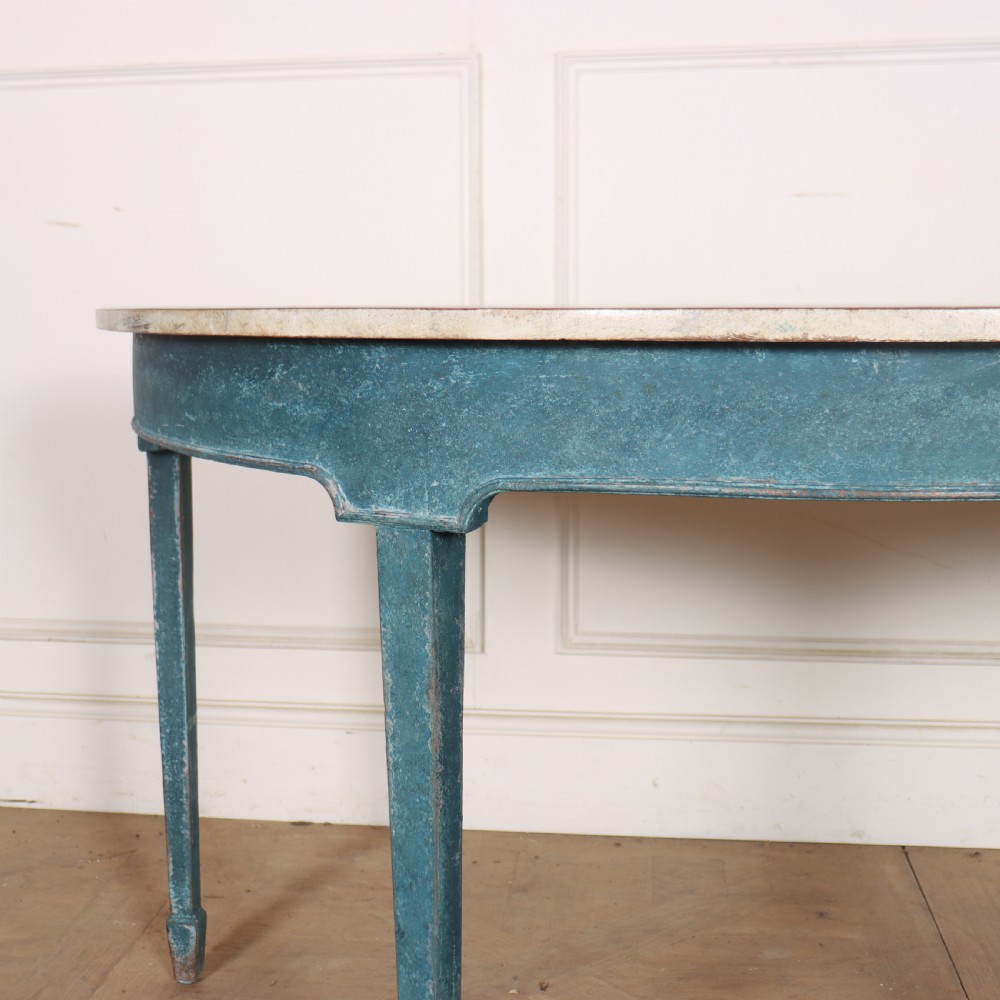 Painted Demi-Lune Console Table View II