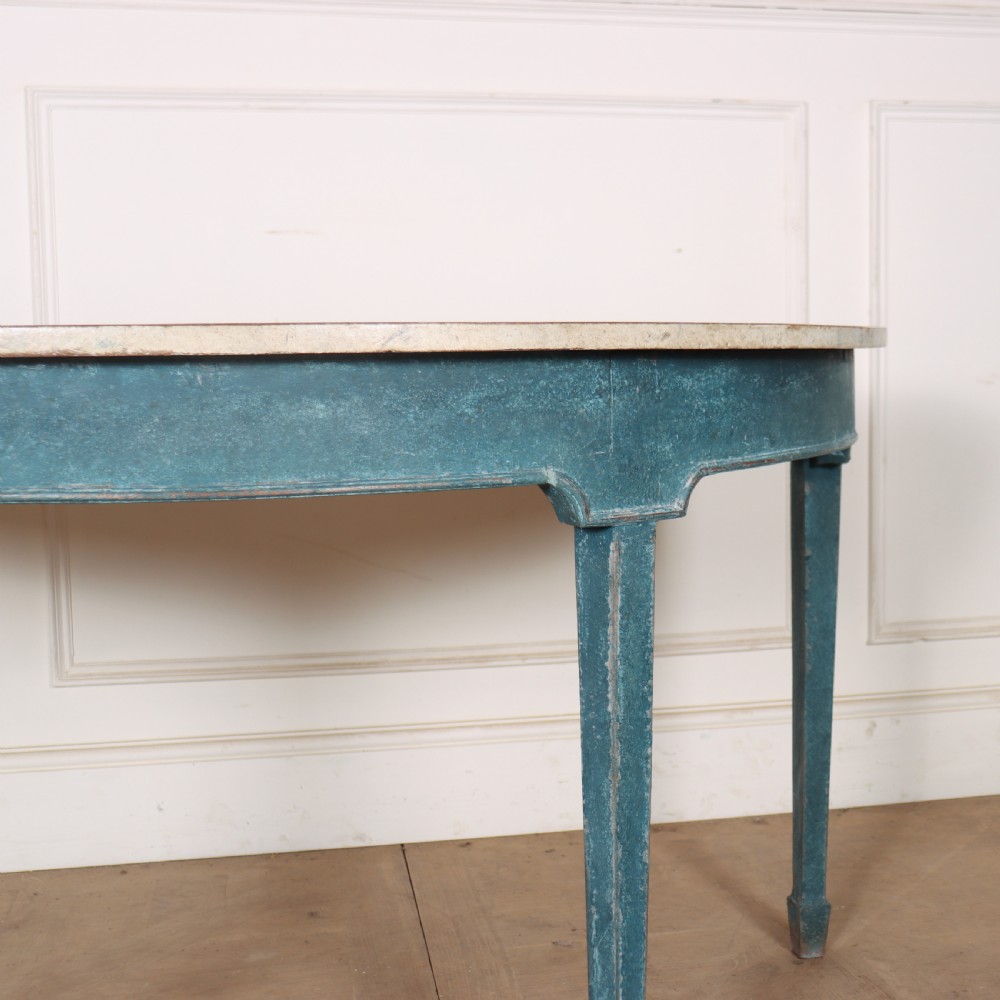 Painted Demi-Lune Console Table View III