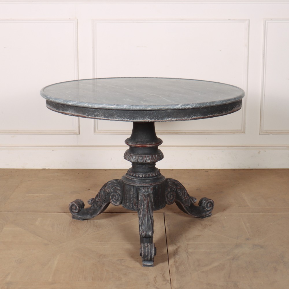 French Marble Topped Gueridon
