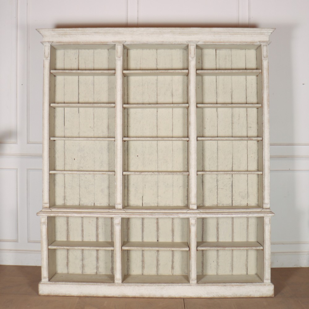 Architectural Painted Open Bookcase