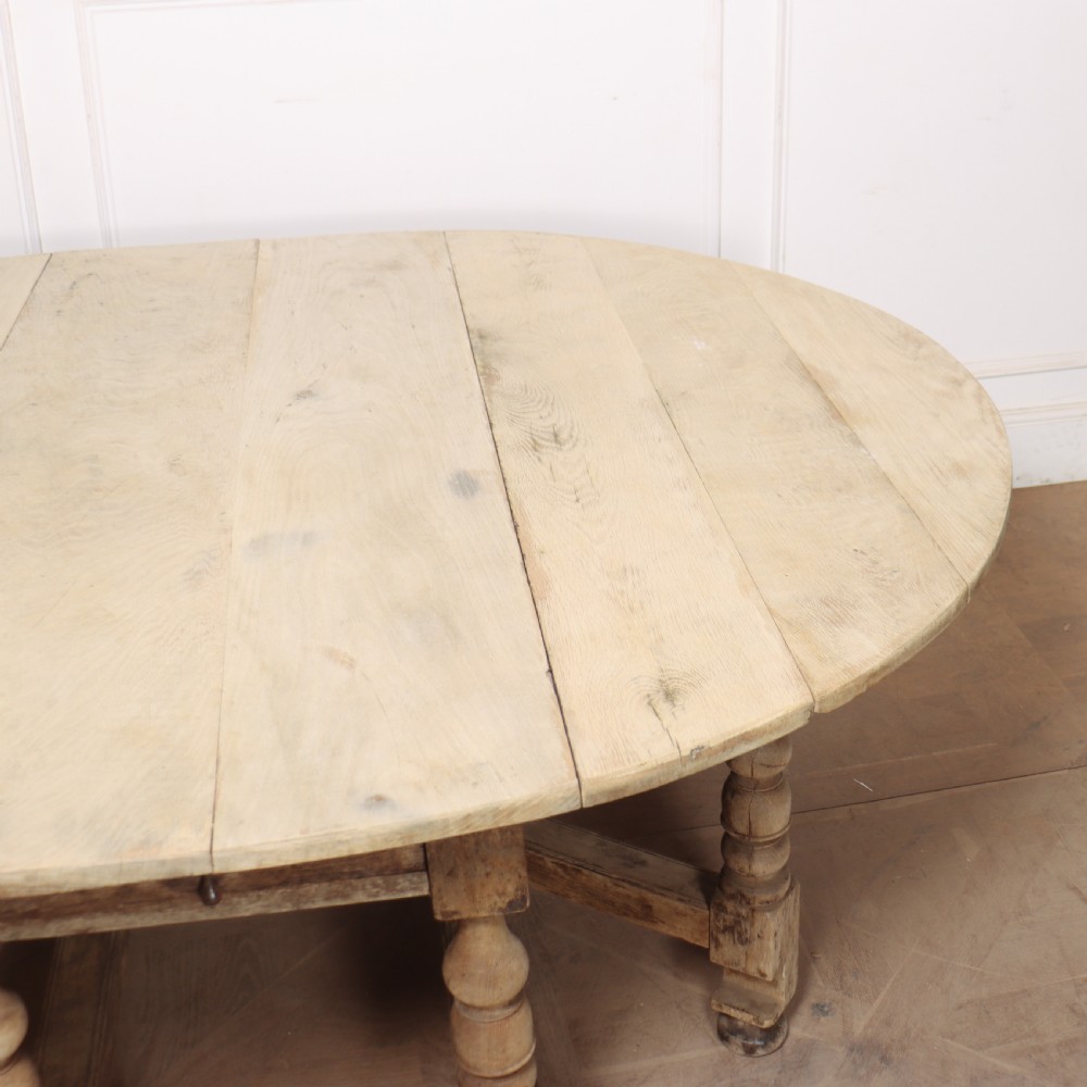 German Bleached Oak Drop Leaf Table View IV