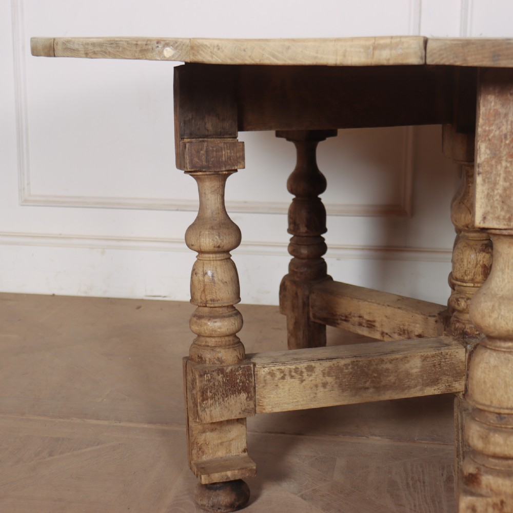 German Bleached Oak Drop Leaf Table View VII