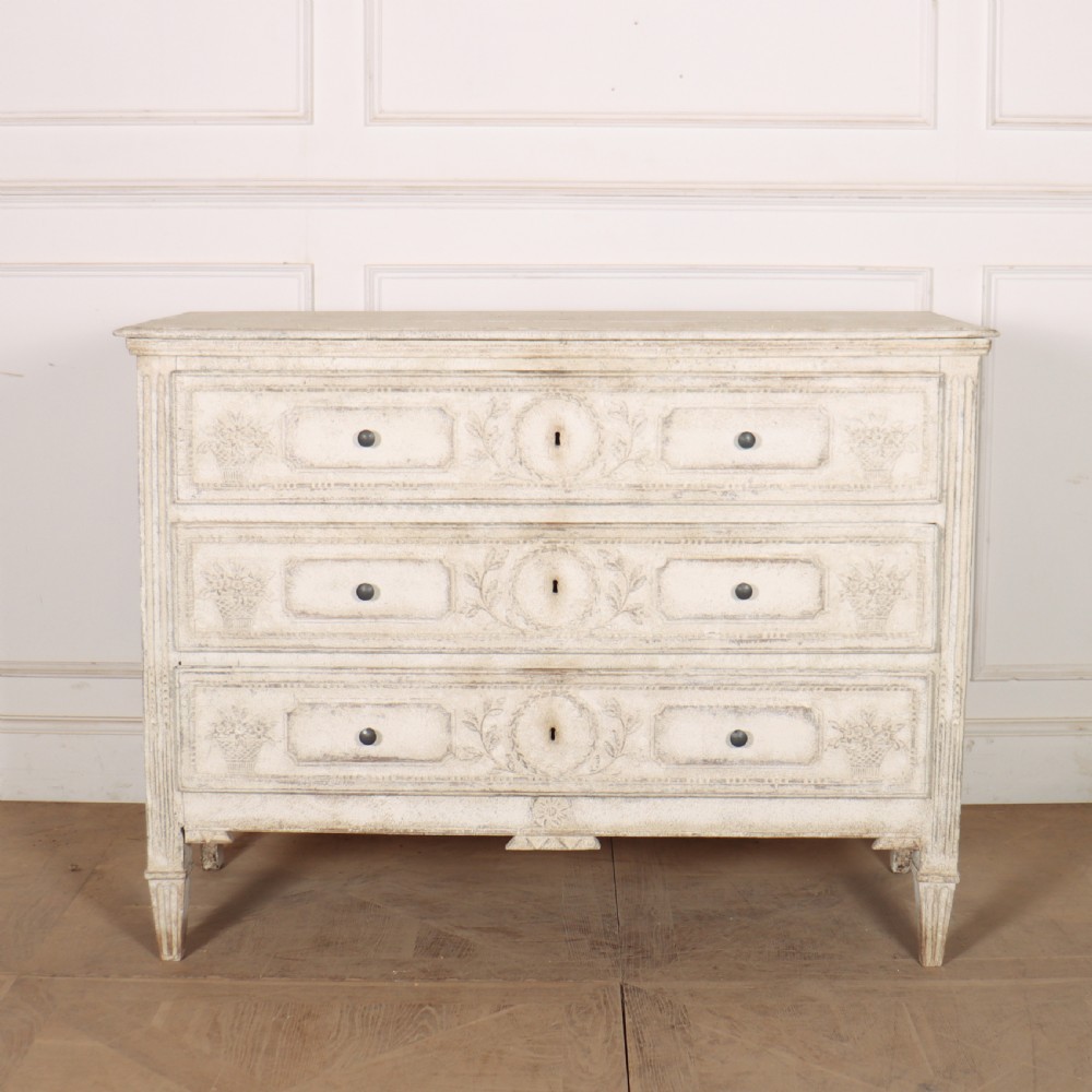 French Three Drawer Commode