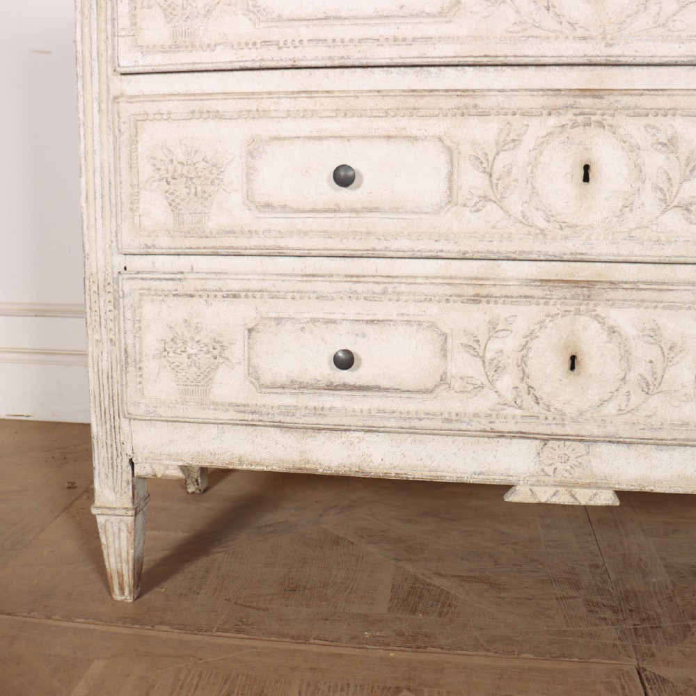French Three Drawer Commode View IV