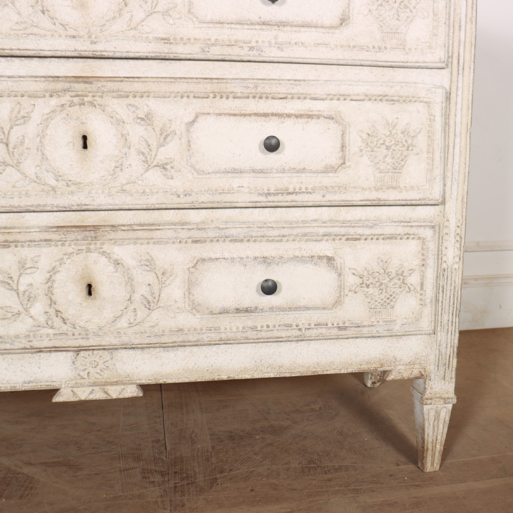 French Three Drawer Commode View V