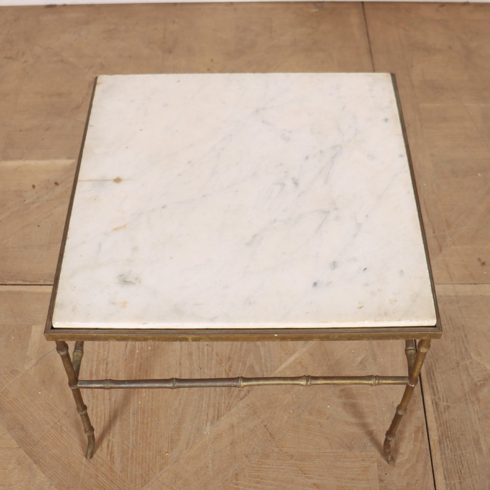 French Faux Bamboo Lamp Table View V