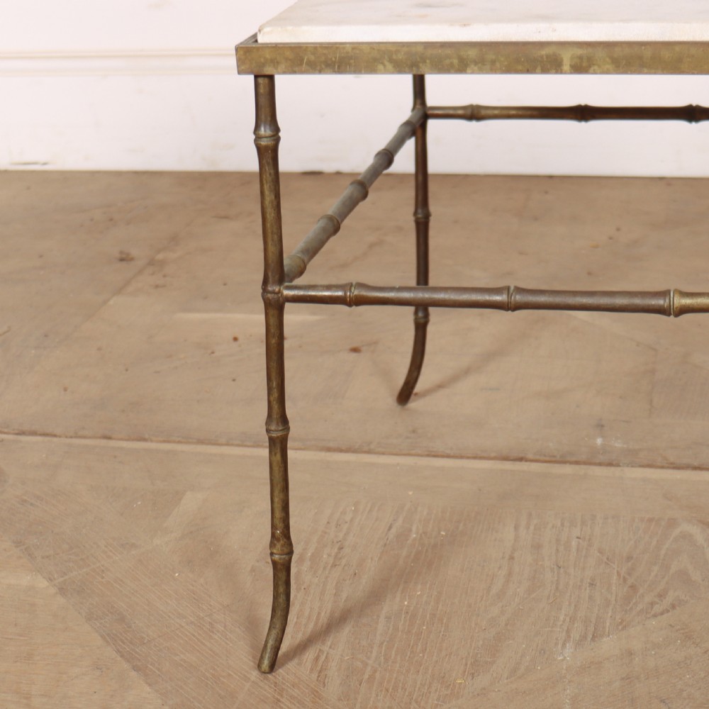 French Faux Bamboo Lamp Table View VI