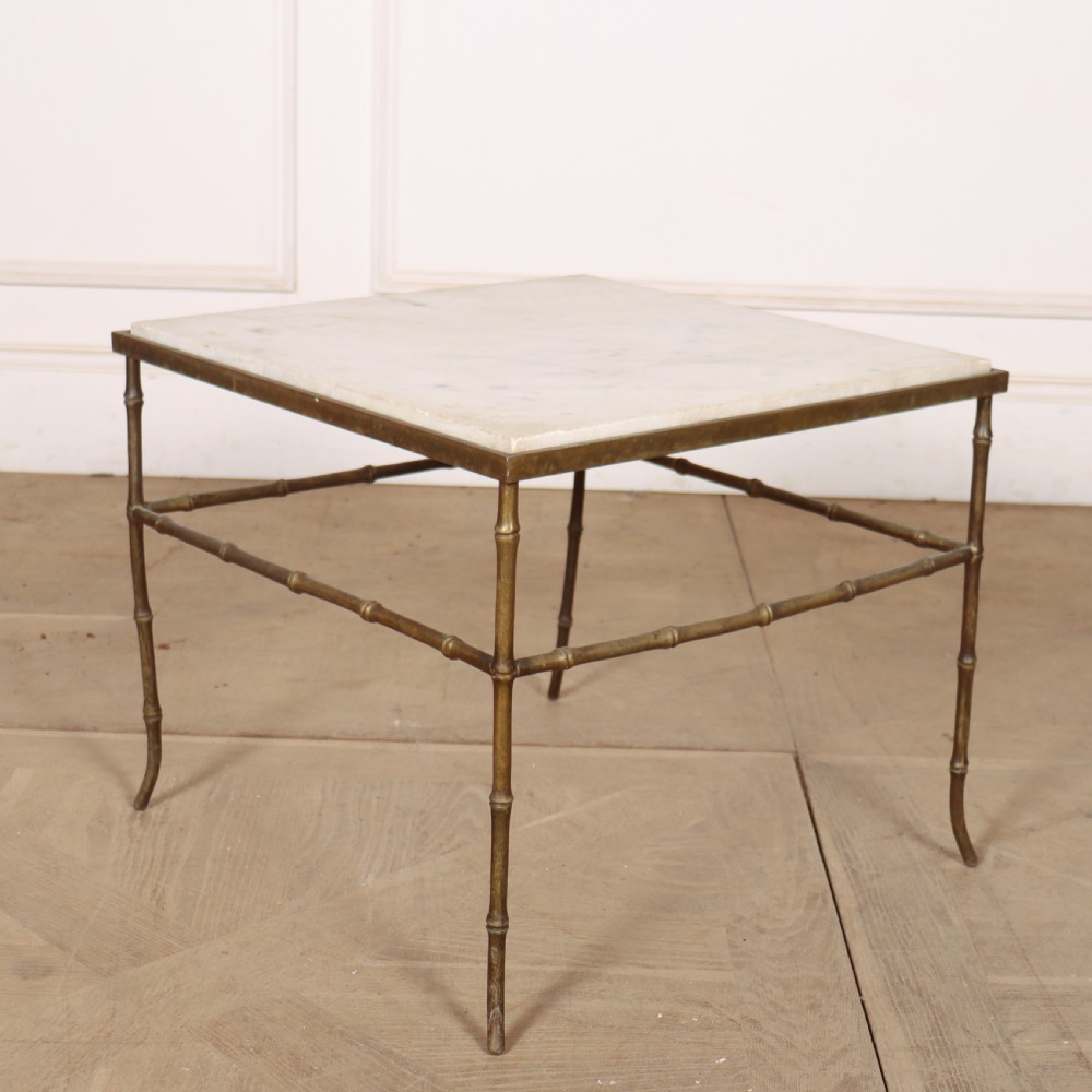 French Faux Bamboo Lamp Table View VII