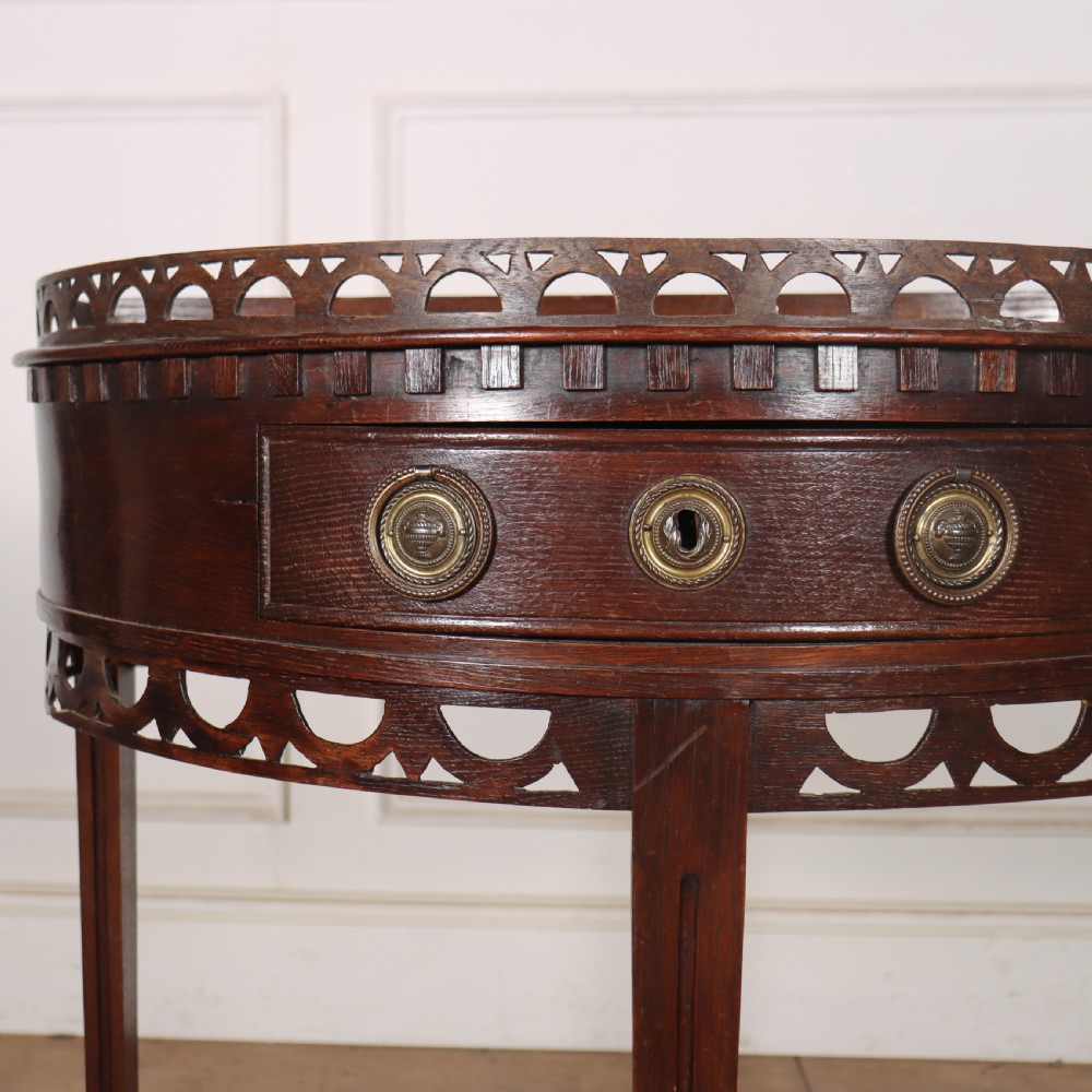 Dutch Oak Demi-lune Console Table View II
