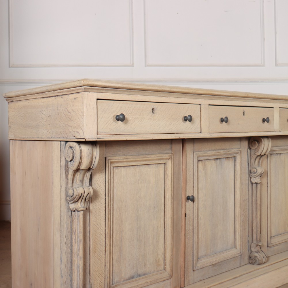 Scottish Bleached Oak Dresser Base View II