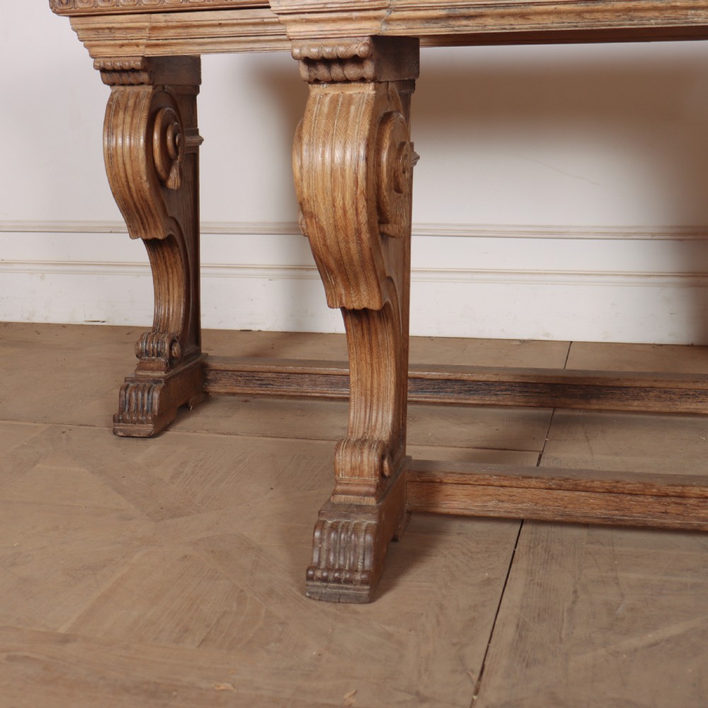 Pair of Dutch Carved Oak Console Tables View III