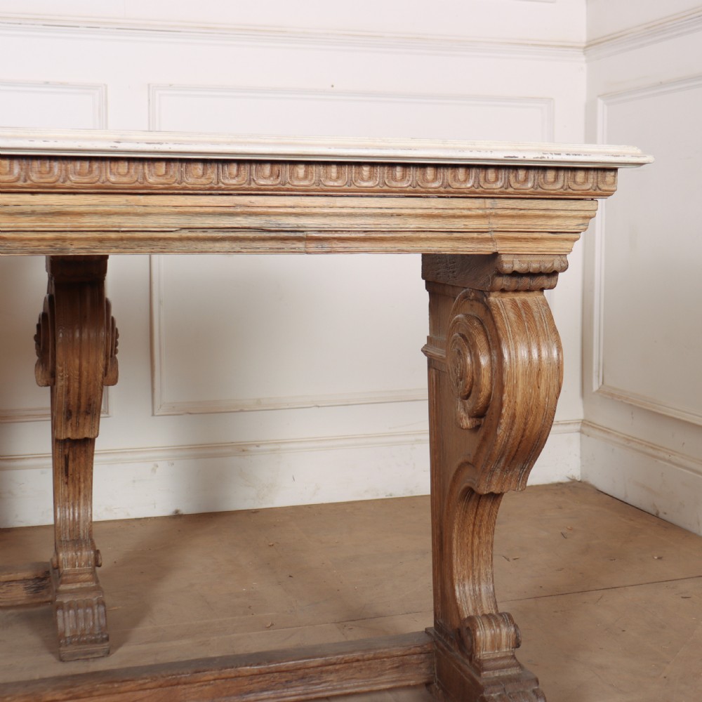 Pair of Dutch Carved Oak Console Tables View IV