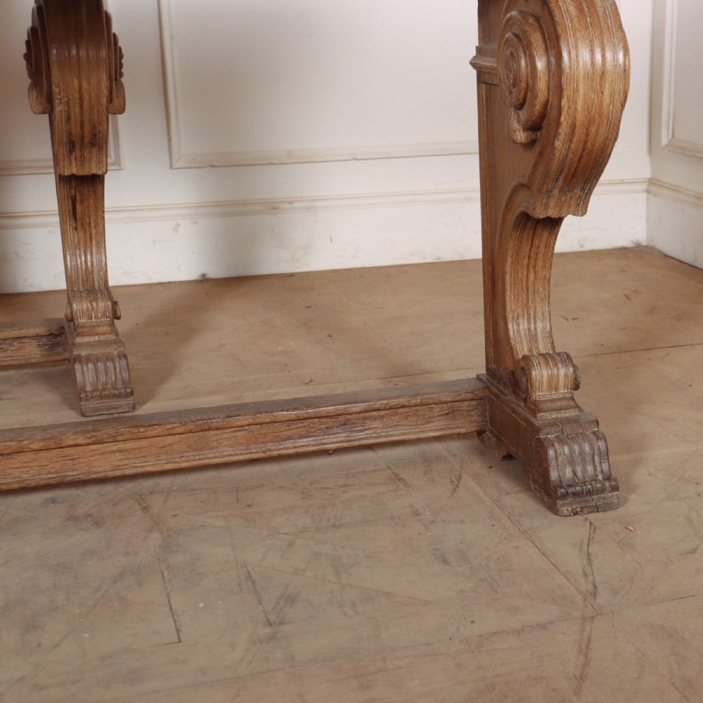 Pair of Dutch Carved Oak Console Tables View V