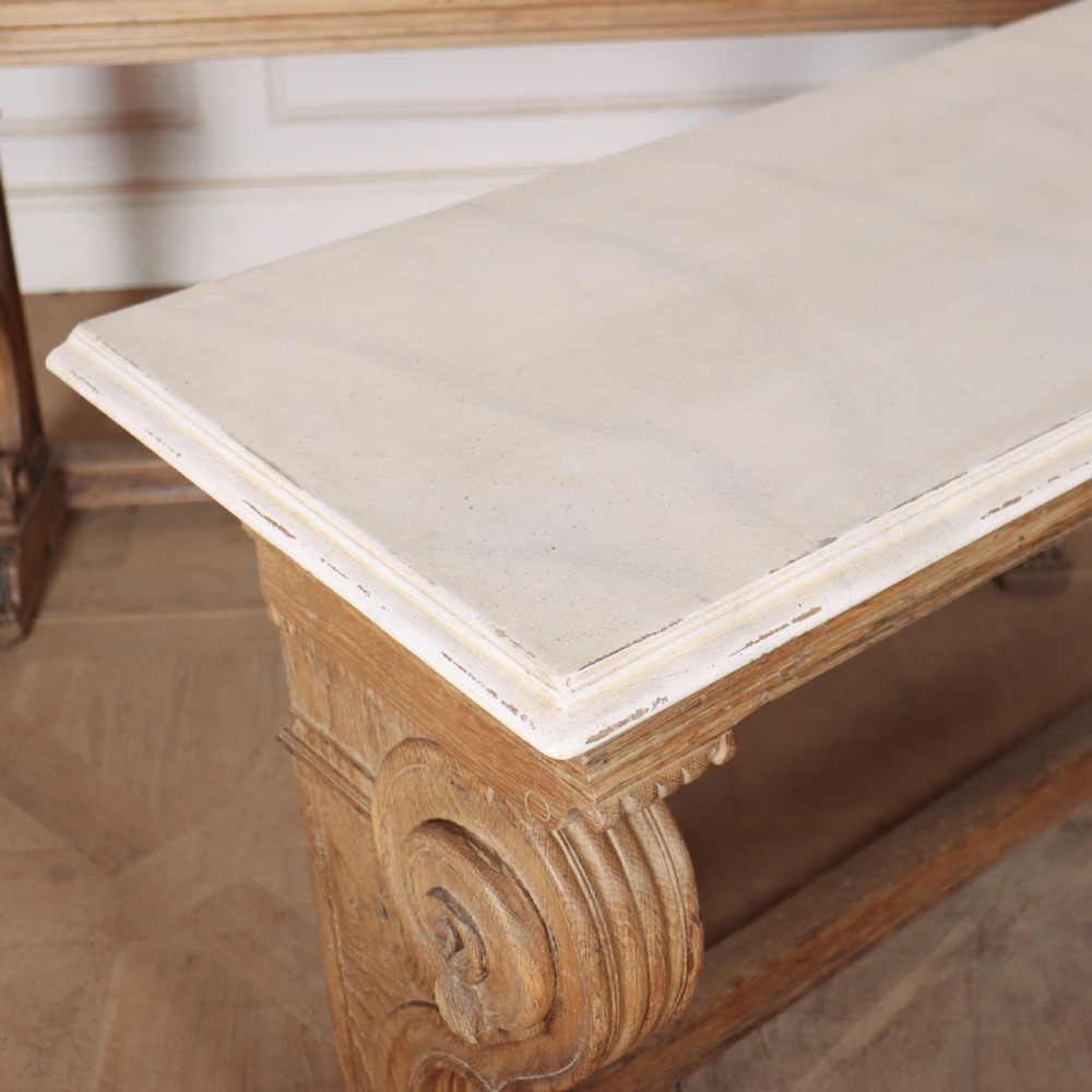 Pair of Dutch Carved Oak Console Tables View IX