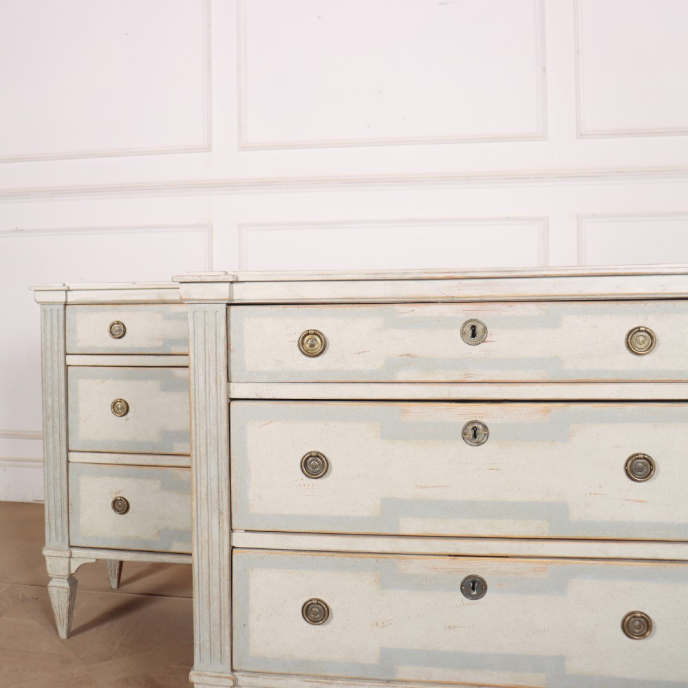 Pair of Painted Swedish Commodes View II