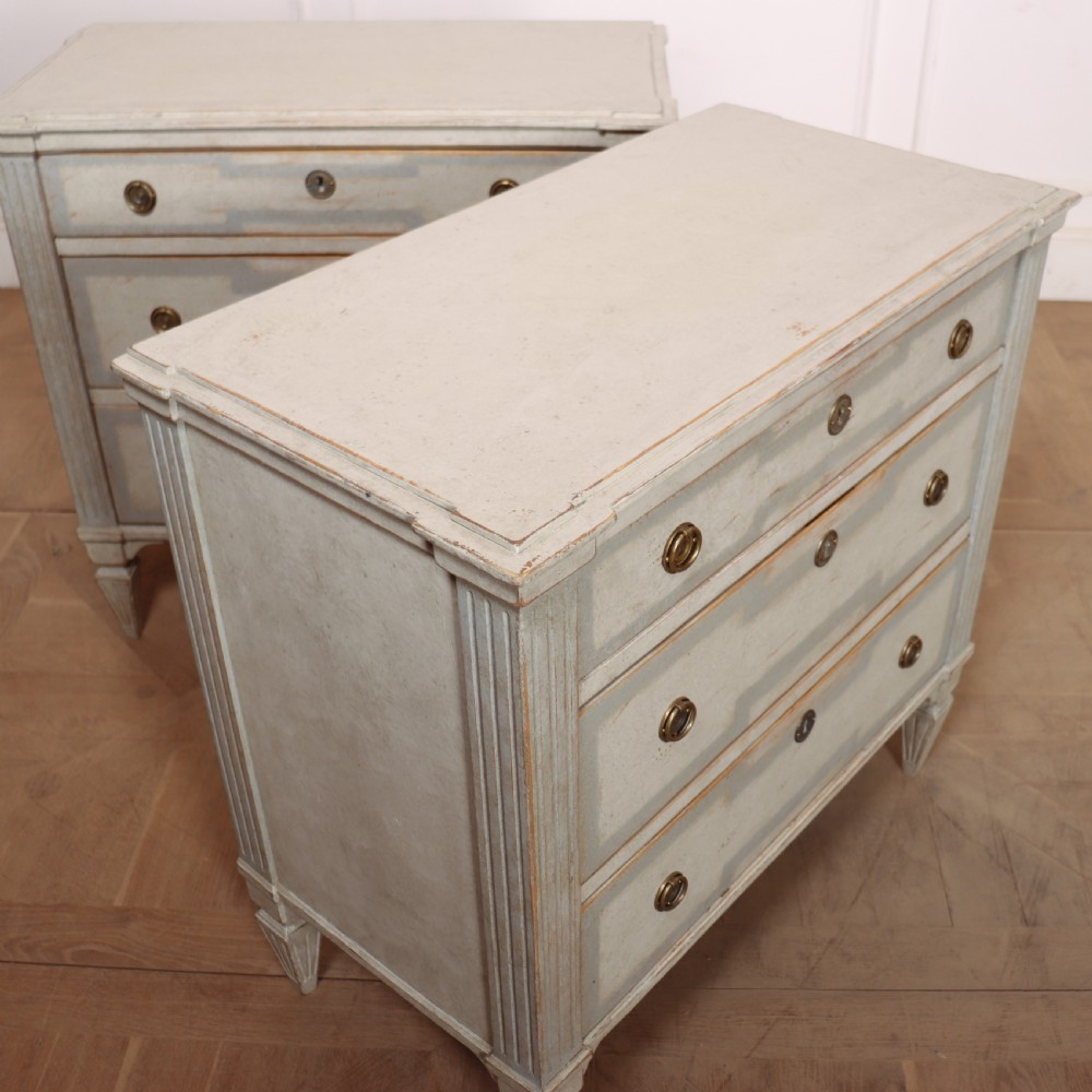 Pair of Painted Swedish Commodes View IX