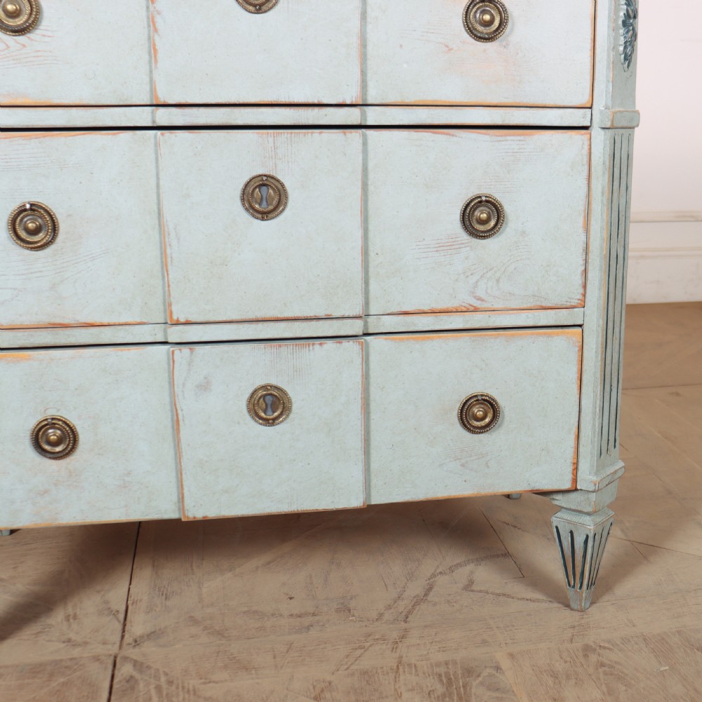 Pair of Painted Swedish Breakfront Commodes View V