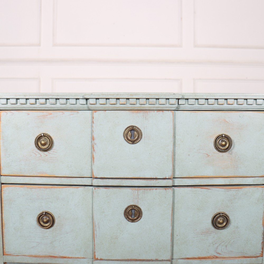 Pair of Painted Swedish Breakfront Commodes View VI