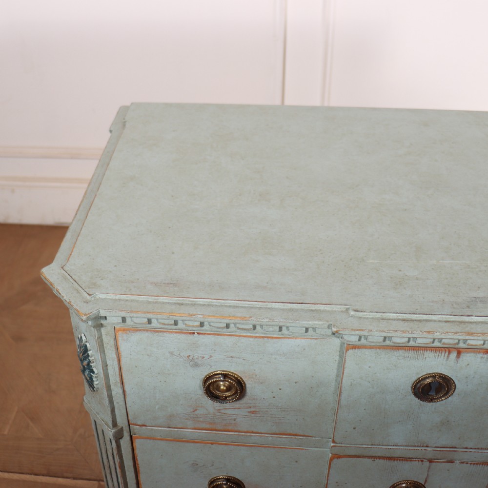 Pair of Painted Swedish Breakfront Commodes View XII