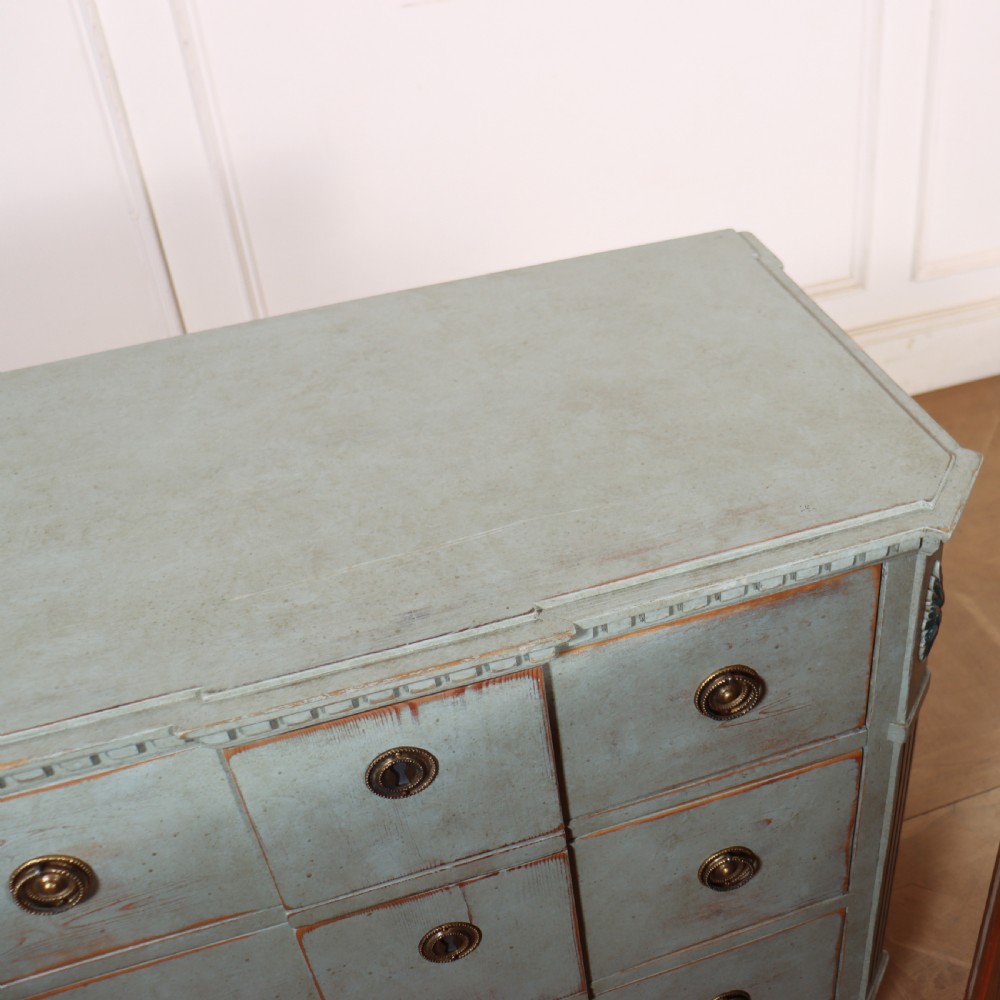 Pair of Painted Swedish Breakfront Commodes View XIII