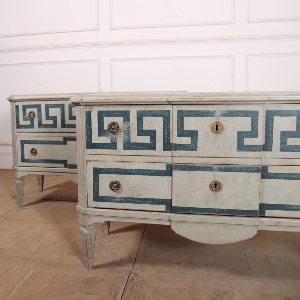 Pair of Swedish Two Drawer Commodes View III