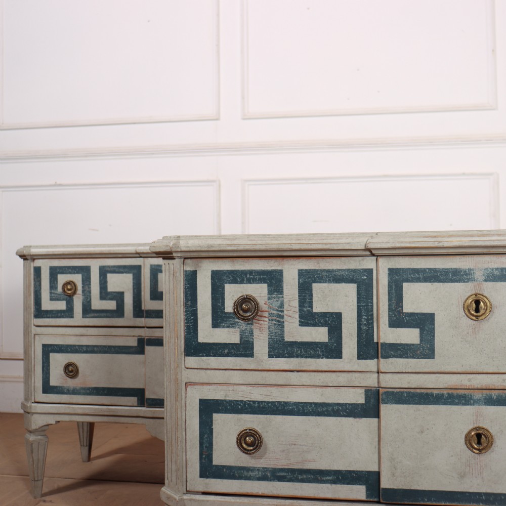 Pair of Swedish Two Drawer Commodes View VI
