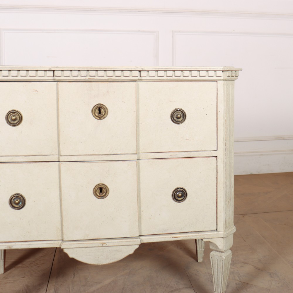 Pair of Painted Swedish Breakfront Commodes View III