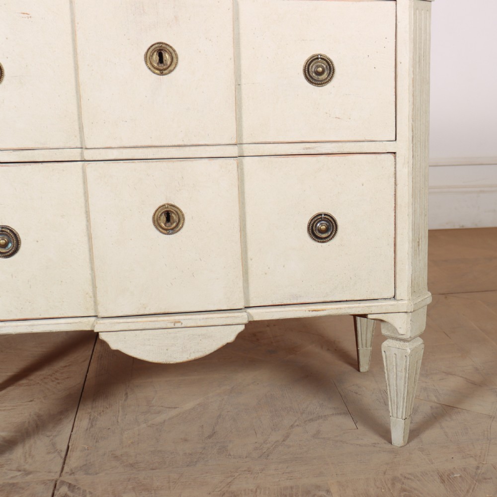 Pair of Painted Swedish Breakfront Commodes View IV