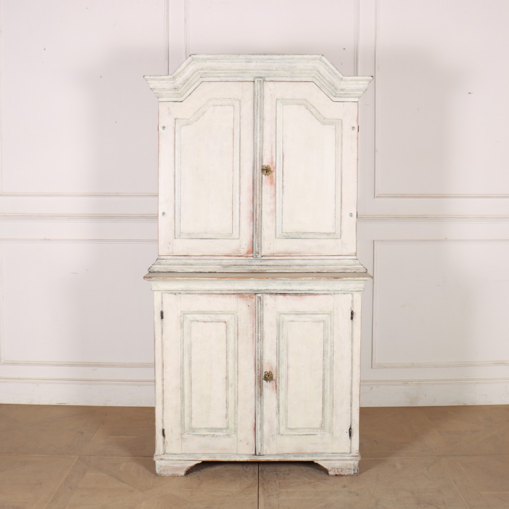 Swedish Painted Linen Cupboard