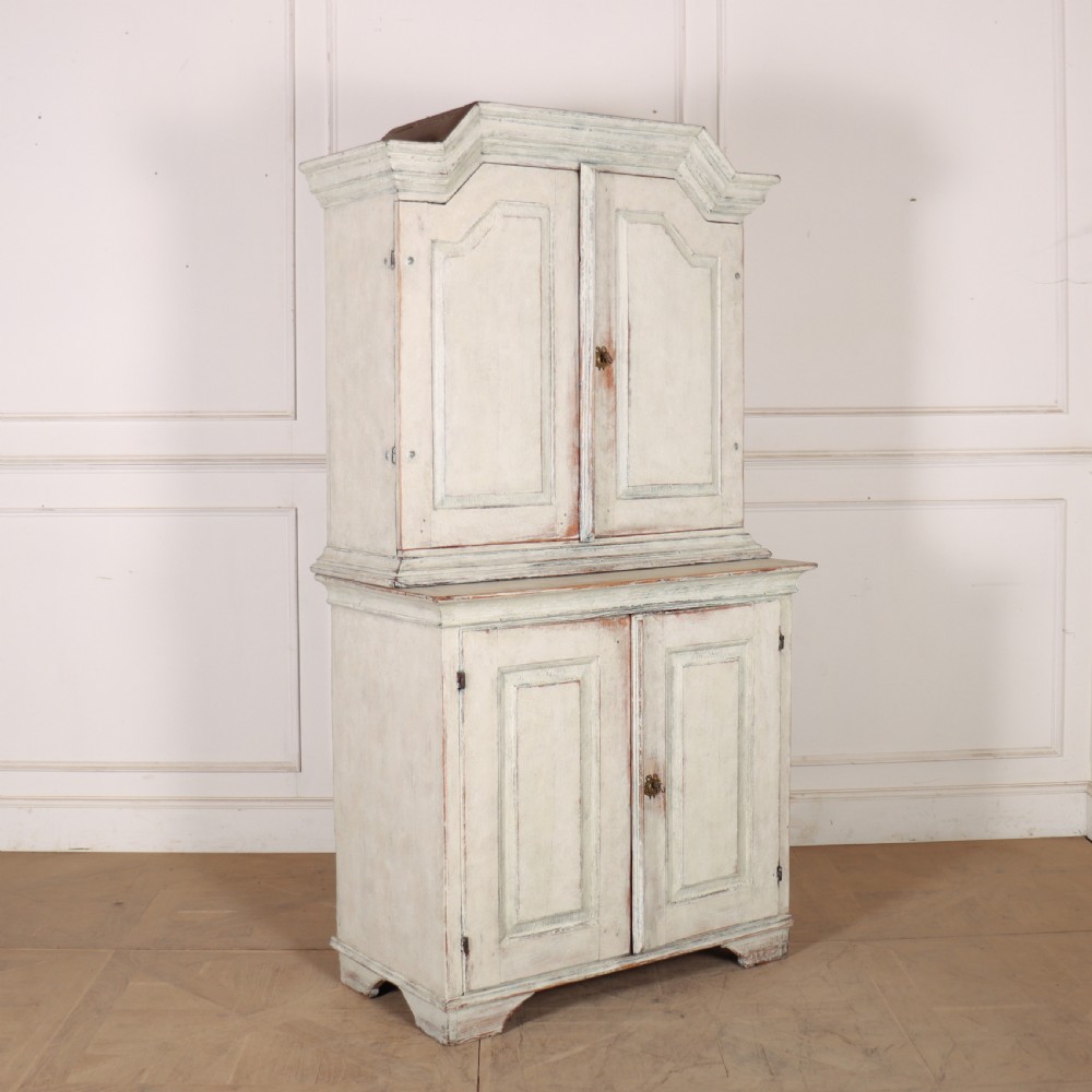 Swedish Painted Linen Cupboard View X