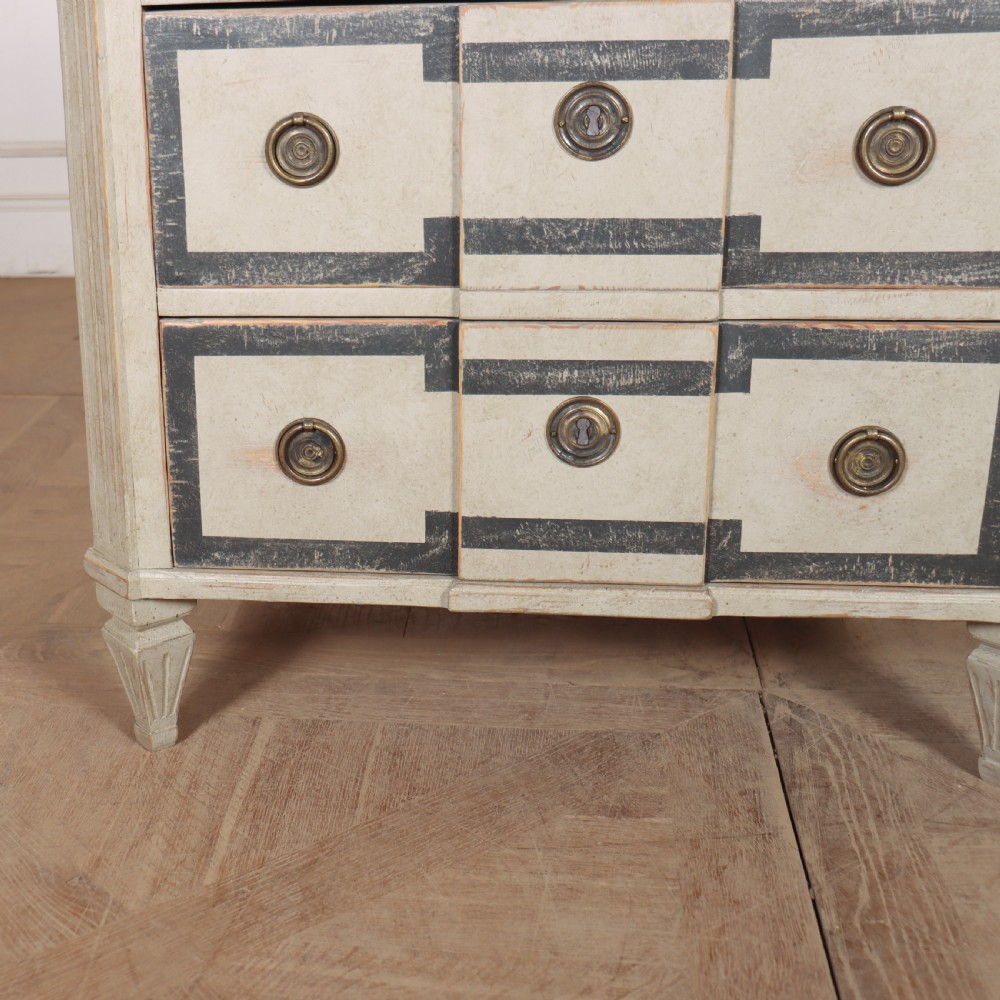 Pair of Painted Swedish Breakfront Commodes View III