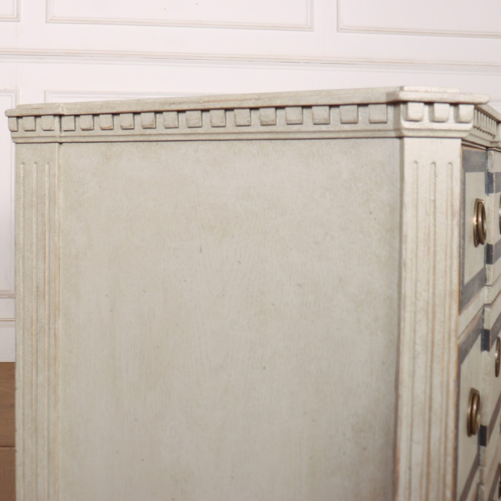 Pair of Painted Swedish Breakfront Commodes View IX