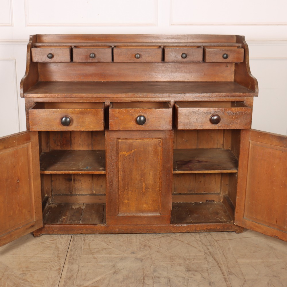 Original Painted Scottish Dresser Base View XI