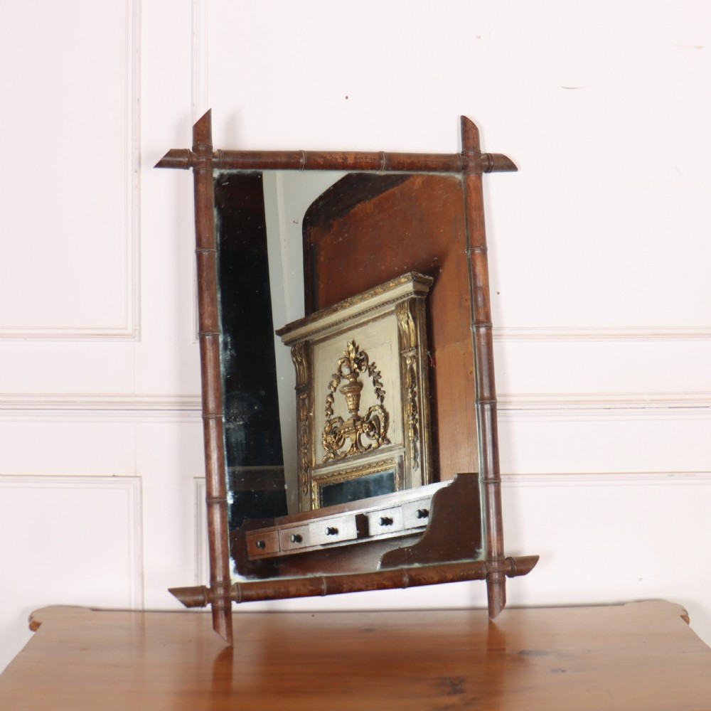 French Faux Bamboo Mirror