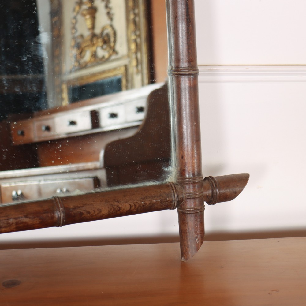French Faux Bamboo Mirror View III