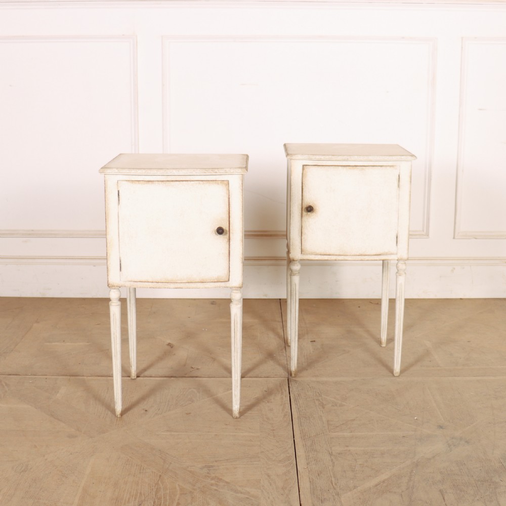 Pair of Swedish Bedside Cabinets