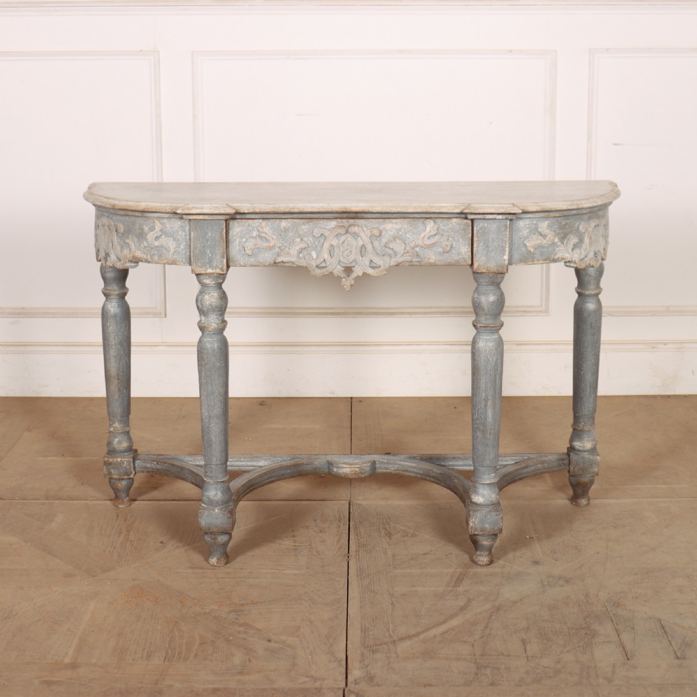 French Painted Console Table