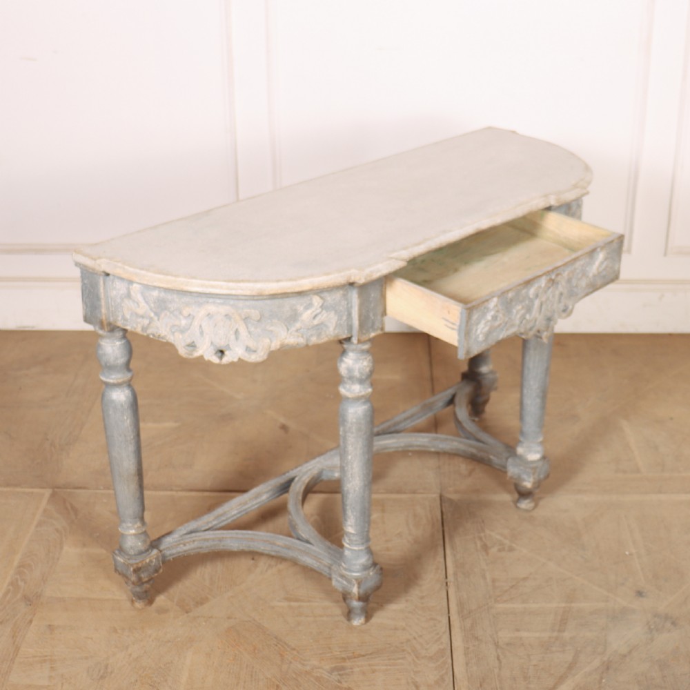 French Painted Console Table View X