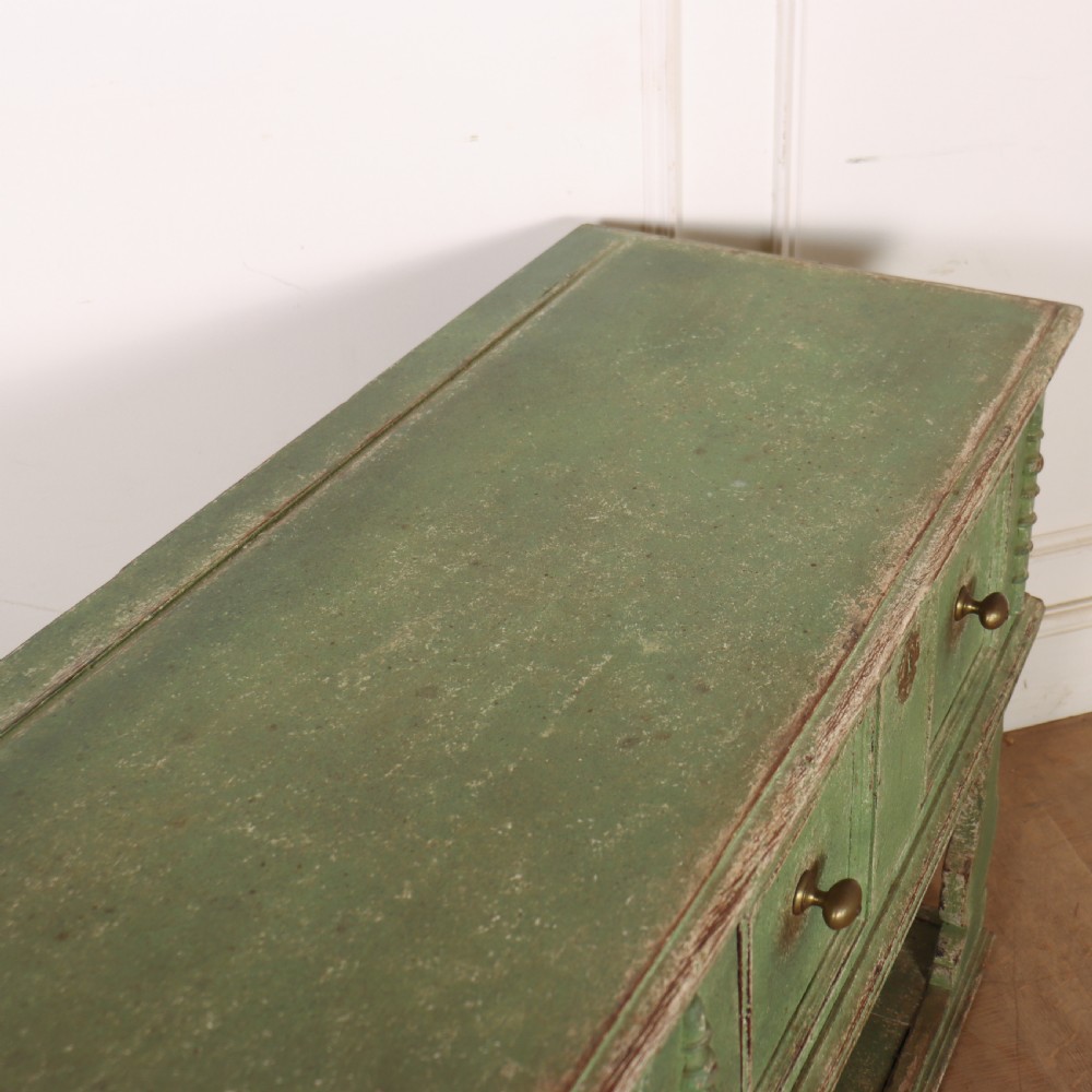 English Painted Dresser Base View XII