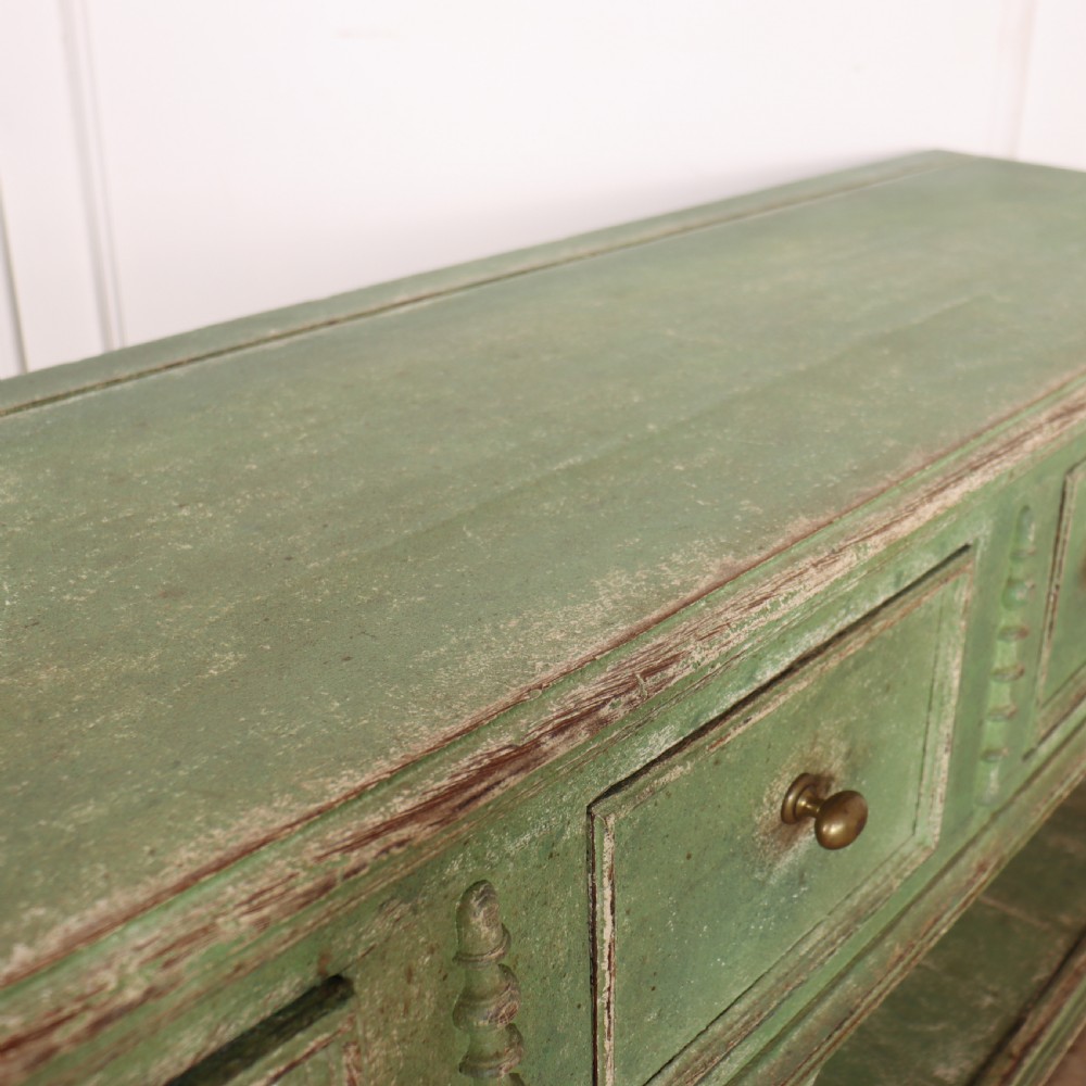English Painted Dresser Base View XIII