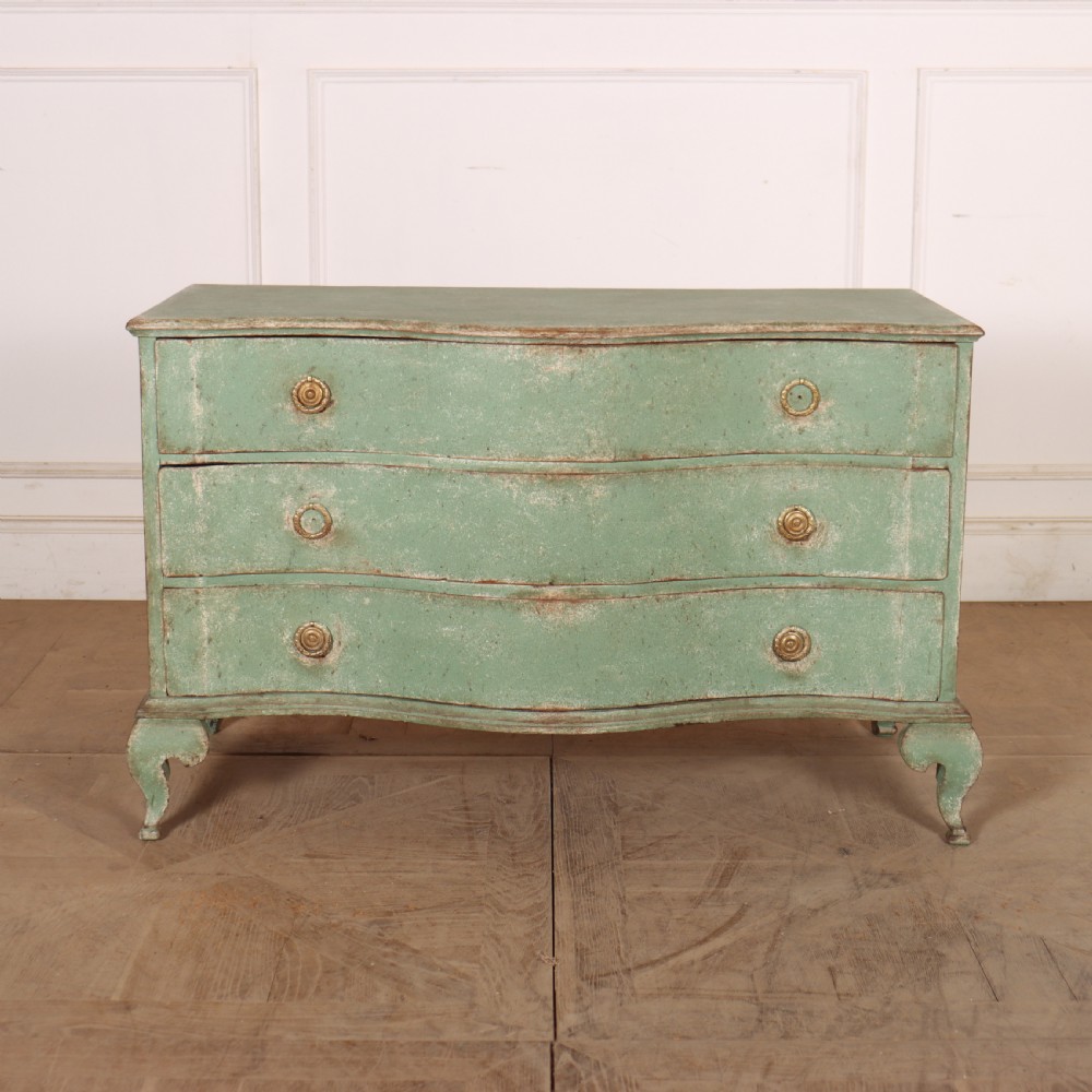 Danish Serpentine Front Commode