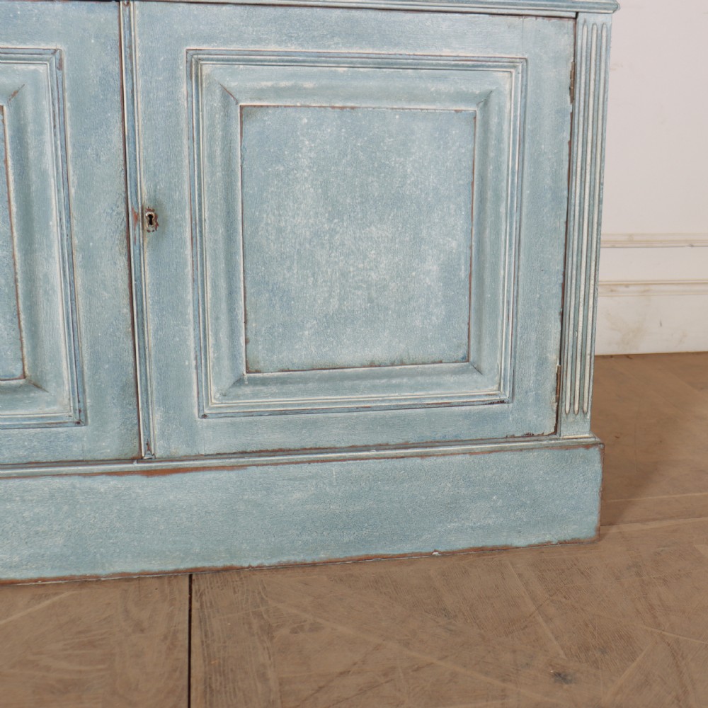 English Painted Bookcase Secretaire View VIII