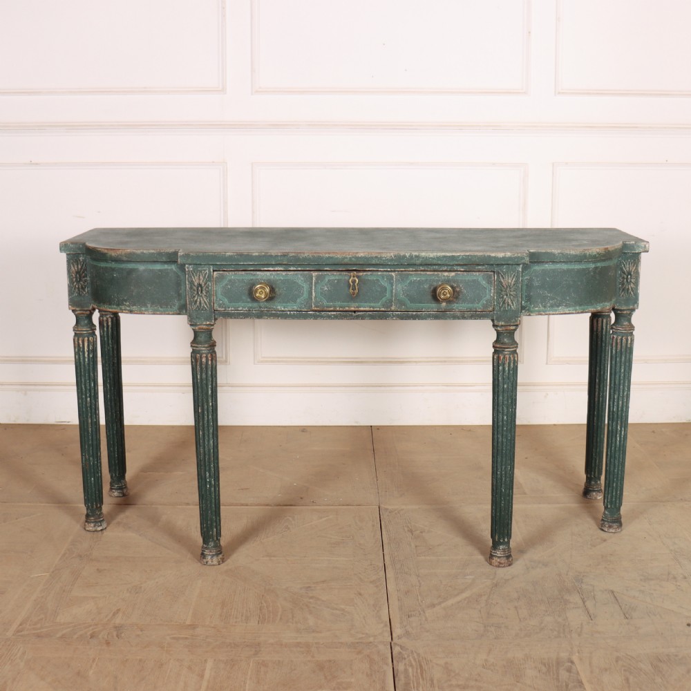 English Bow-end Console Table