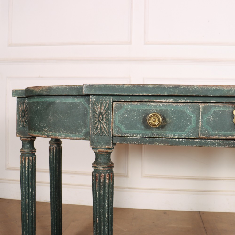 English Bow-end Console Table View VI